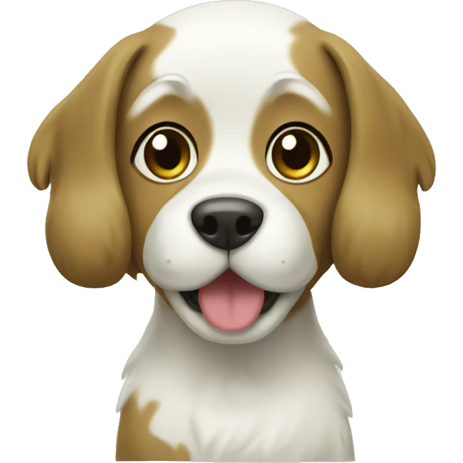 Dog with matcha emoji