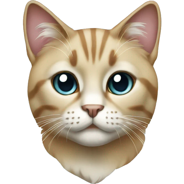 A cat made of diamond emoji