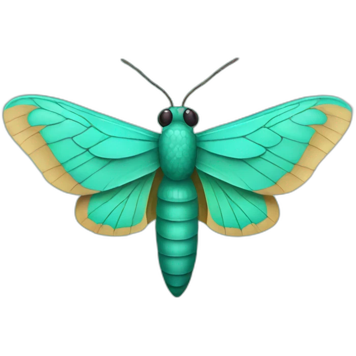 Turquoise Moth emoji