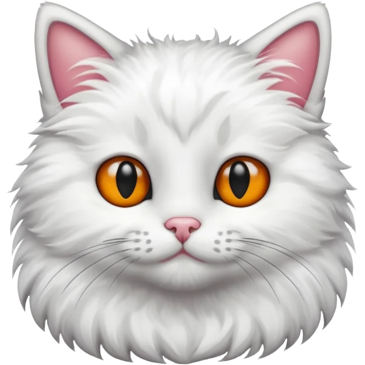 cat white with black spot emoji