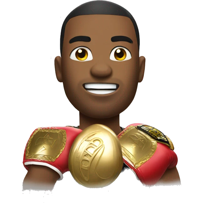 Boxing champion gold belt emoji