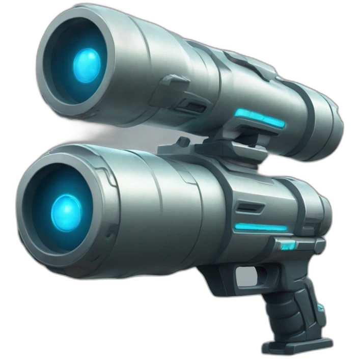 futuristic Gamma Ray bazooka sci-fi emoji