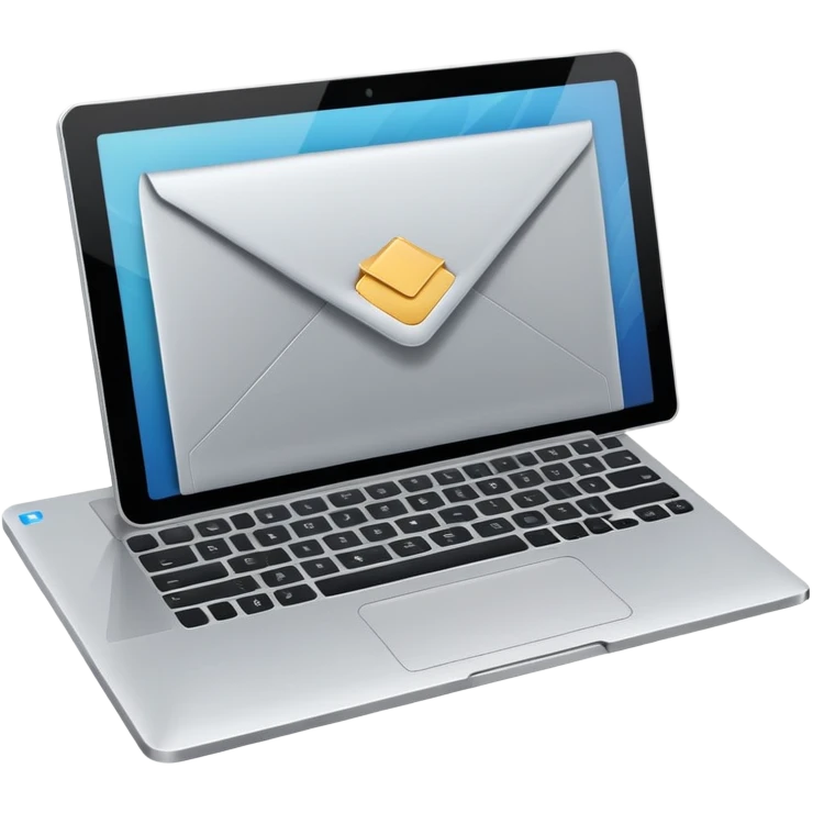 envelope digital laptop emoji