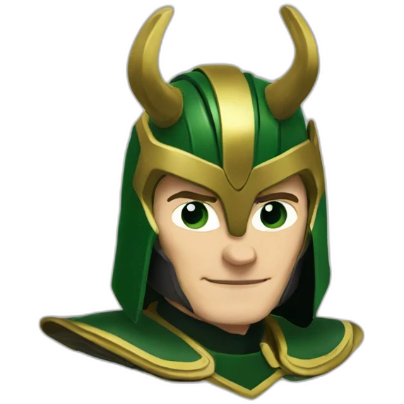 loki with helmet emoji