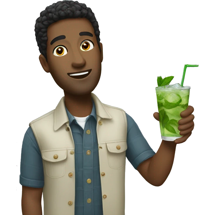 friends with mojitos emoji