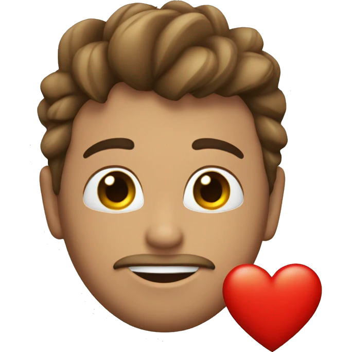 Corazón rojo con corona  emoji
