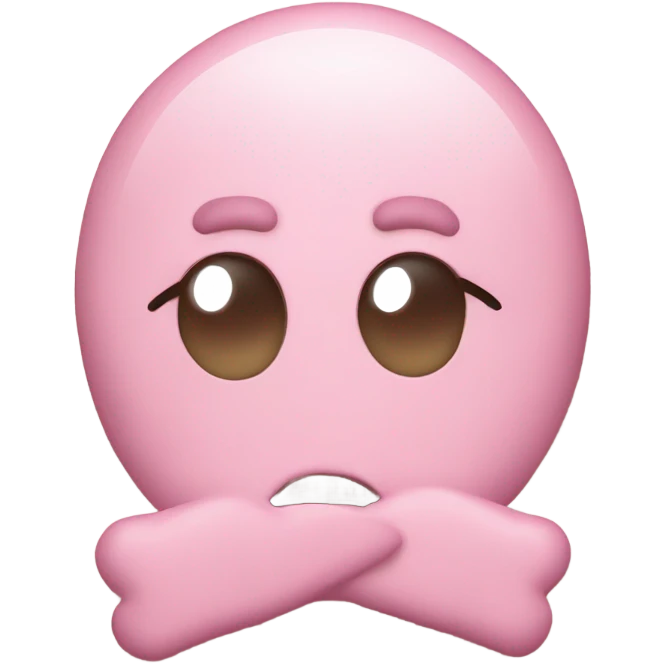 cute pastel pink cautioncaution emoji