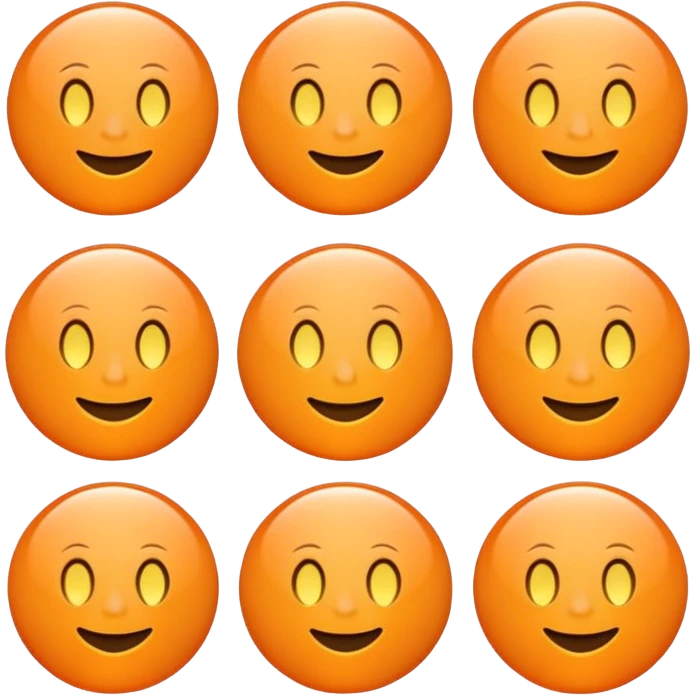 Orange circle with a white M in the Middle emoji