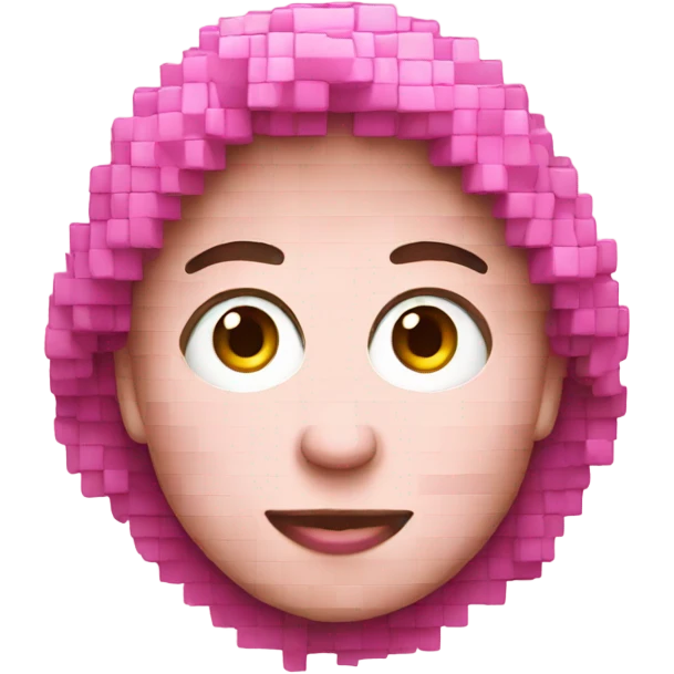 pink pixel hear  emoji