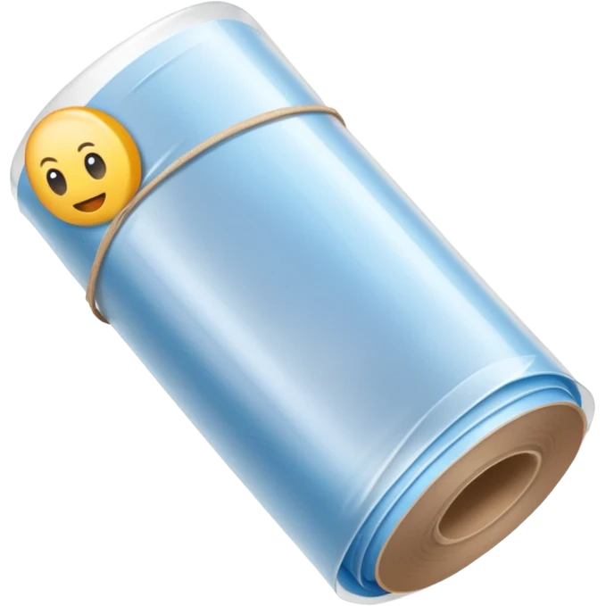 plastic wrap roll thin emoji
