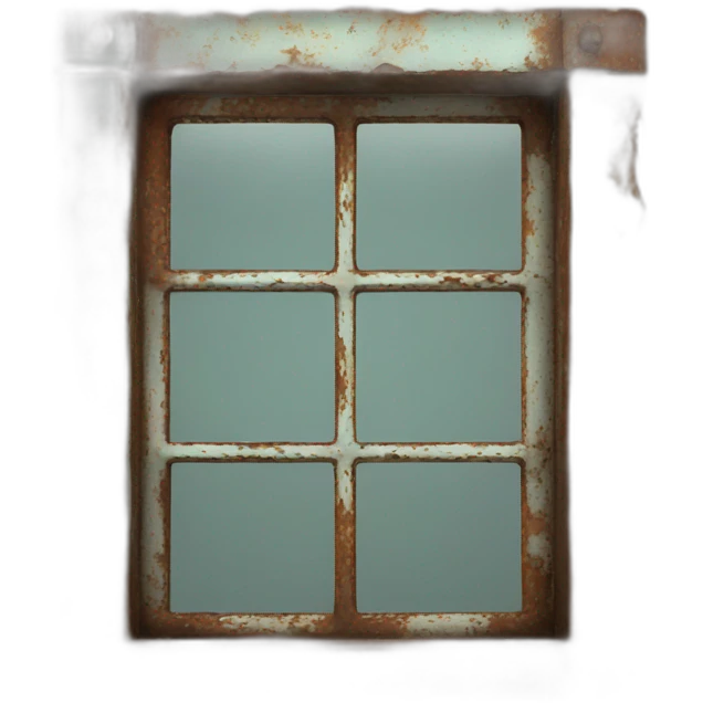Rusted Old Window with glass emoji