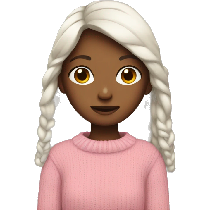 Girl wearing sweater emoji