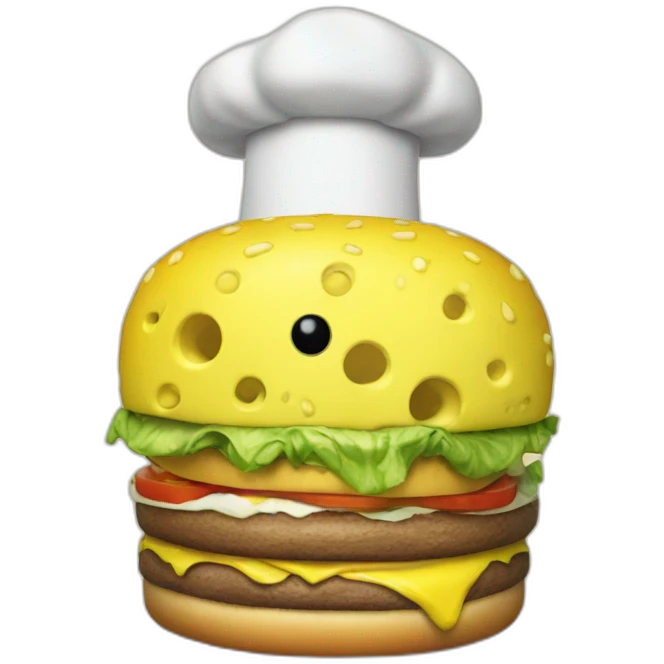 spongebob cooking burger emoji