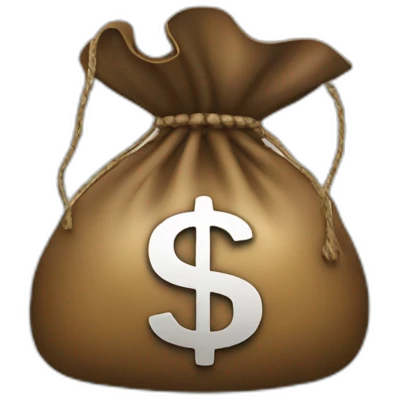 Money bag with dollar sign emoji