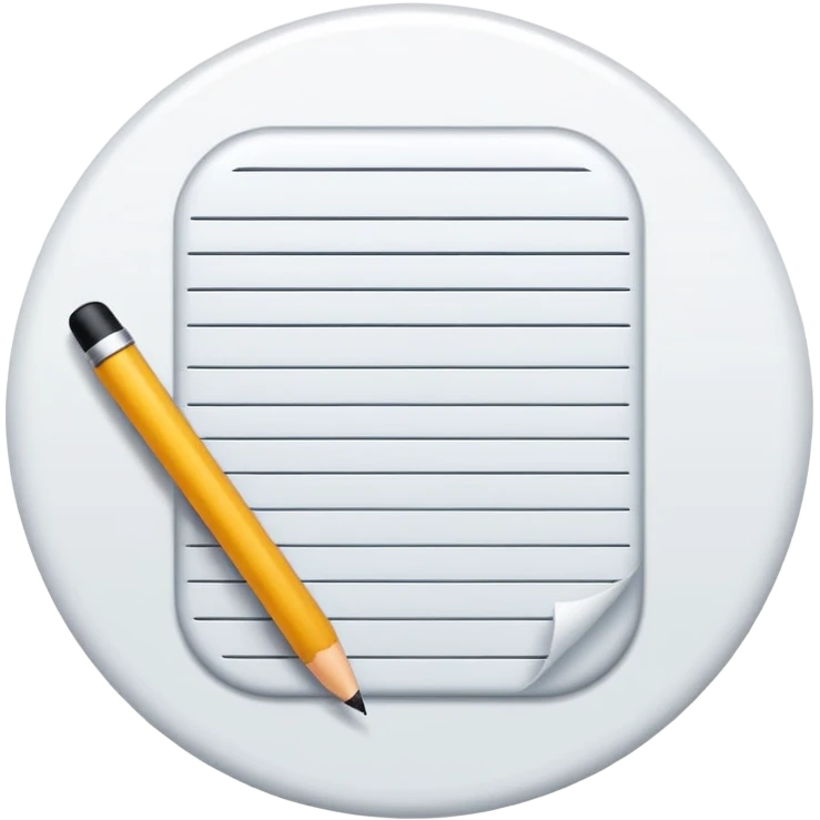 The Word "important" in writing emoji