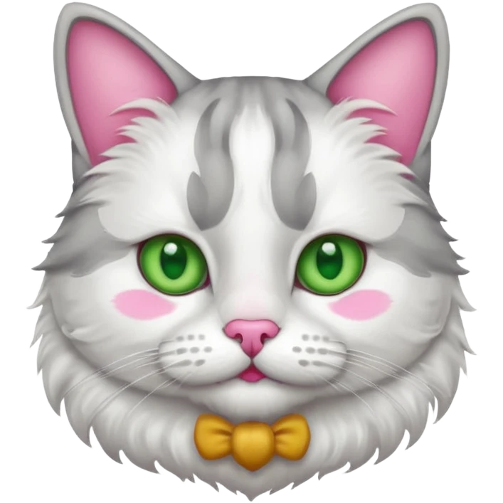 Give me cat with mustache emoji