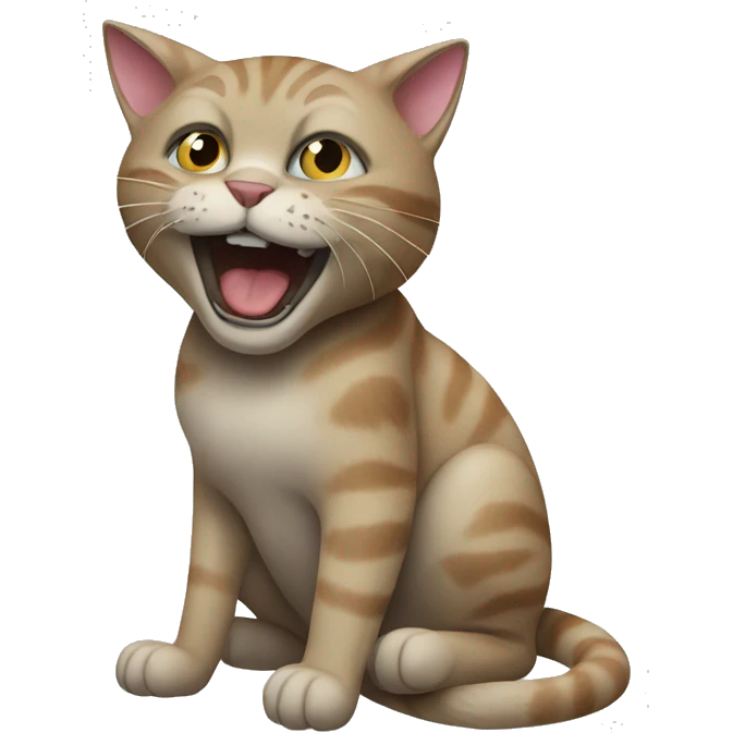 cat biting leg emoji