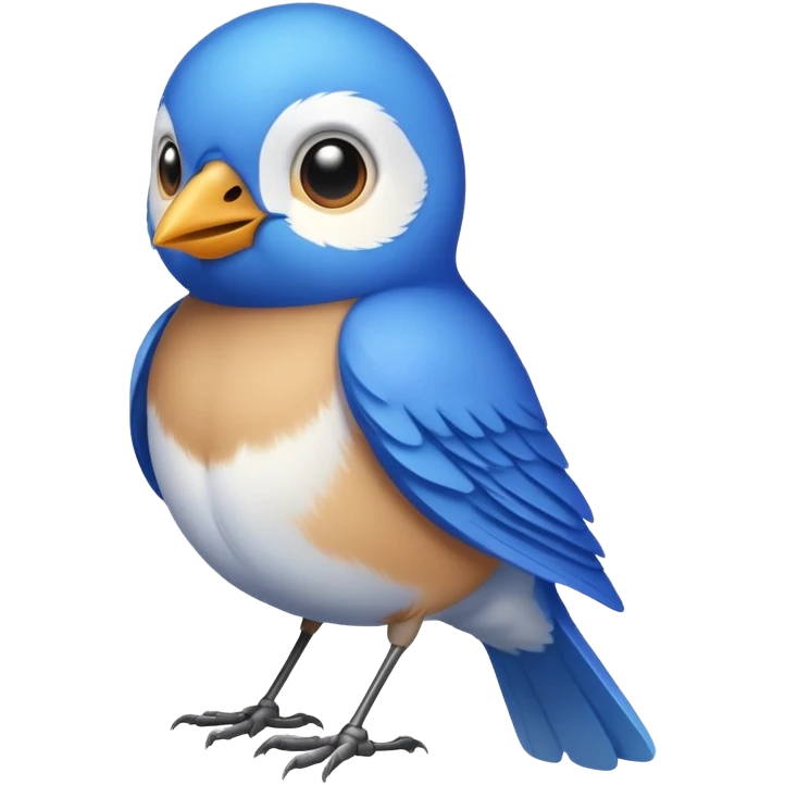 Blue bird emoji