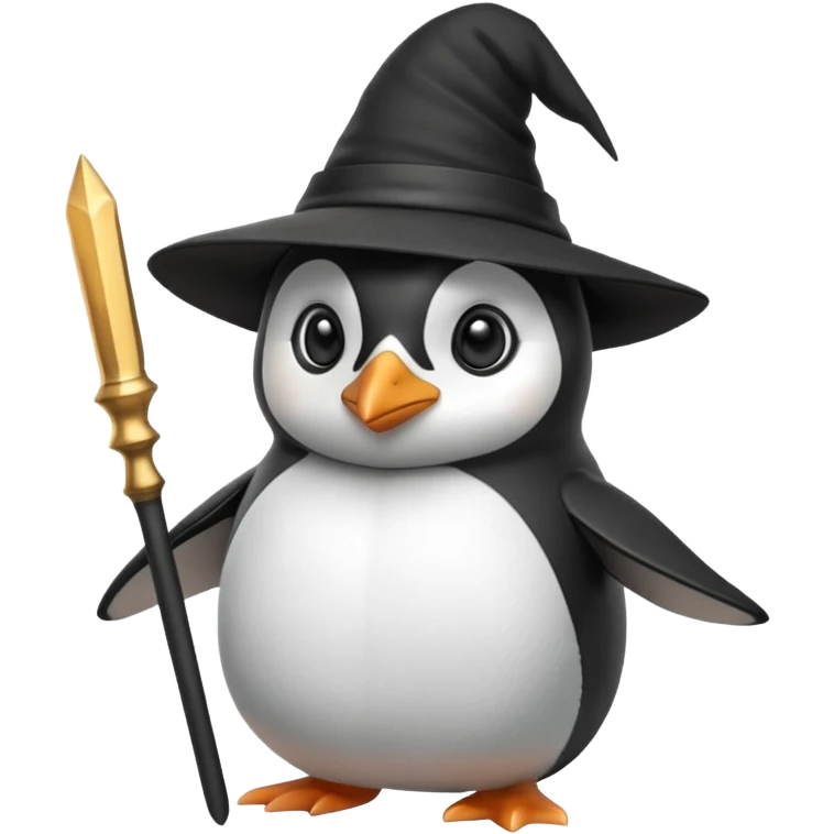 Penguin Wizard emoji