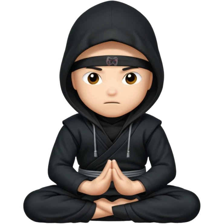 ninja meditating emoji