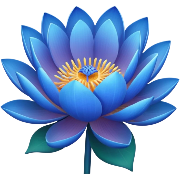 Blue lotus emoji boqute  emoji