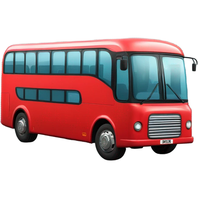 red bus emoji