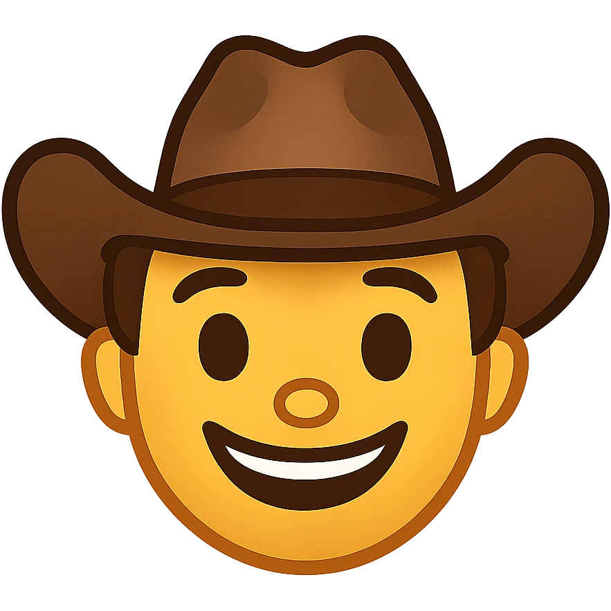 face with cowboy hat emoji emoji