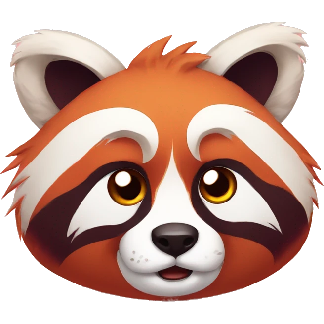 angry red panda emoji