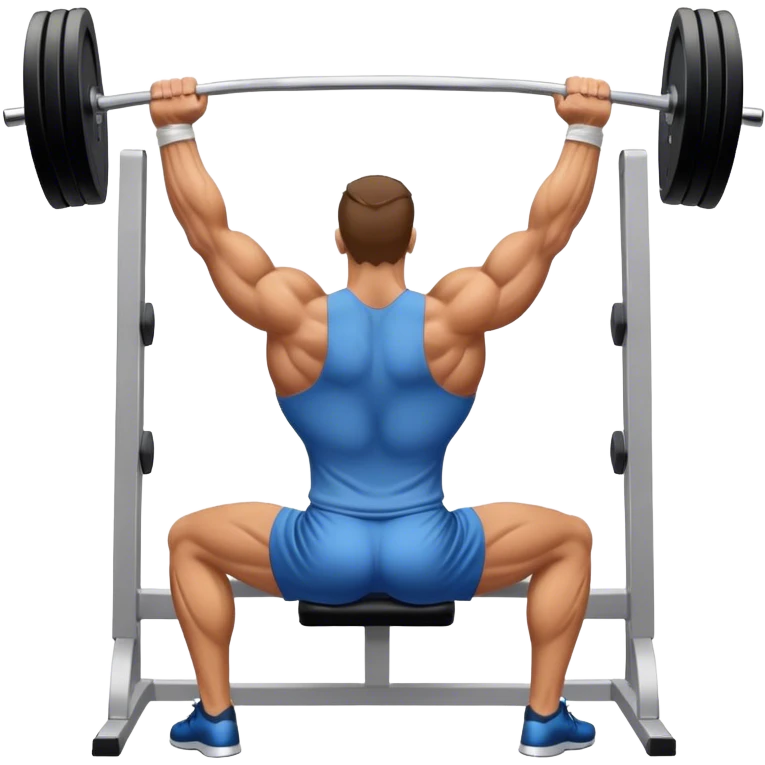 bodybuilder upper-back row exercise emoji