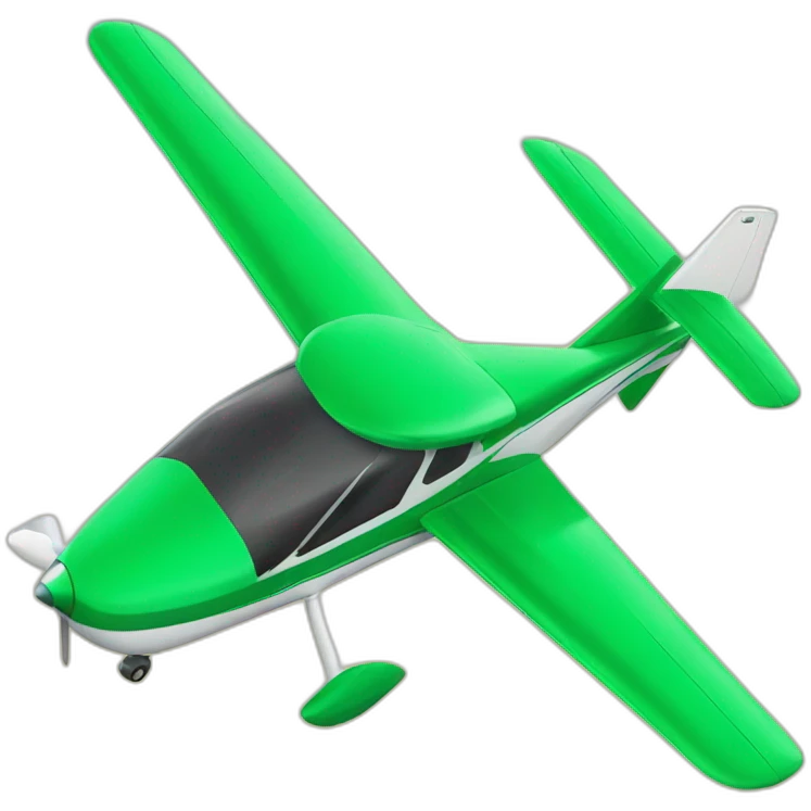green cirrus aircraft emoji
