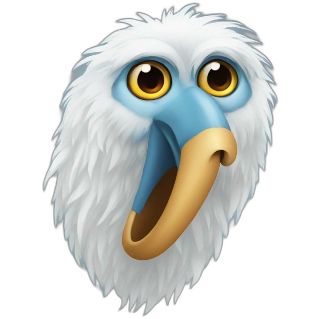 yetti bird long nose emoji