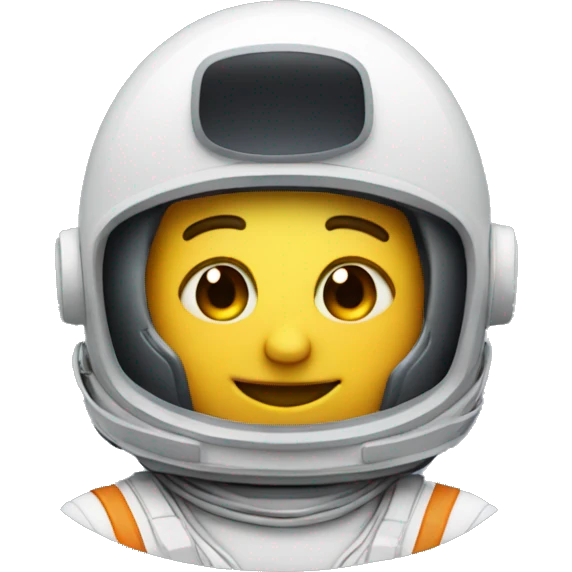 just a standard smiling emoji head with an astronaut helmet emoji