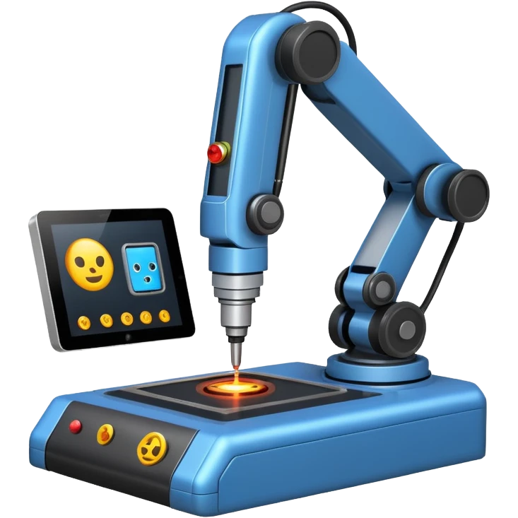 robotic machine welding laser emoji