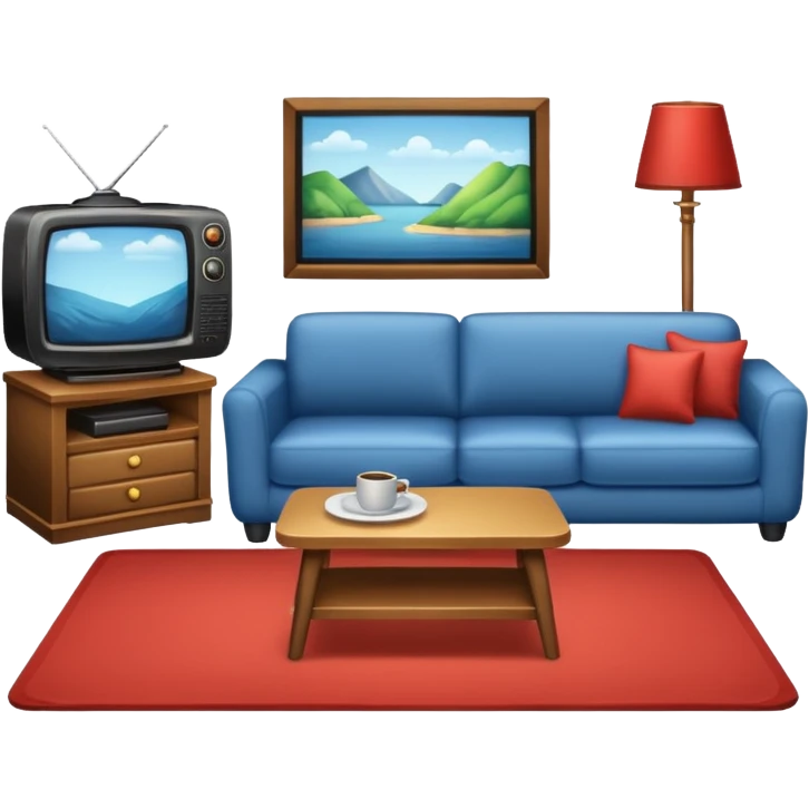 living room in ios emoji style emoji
