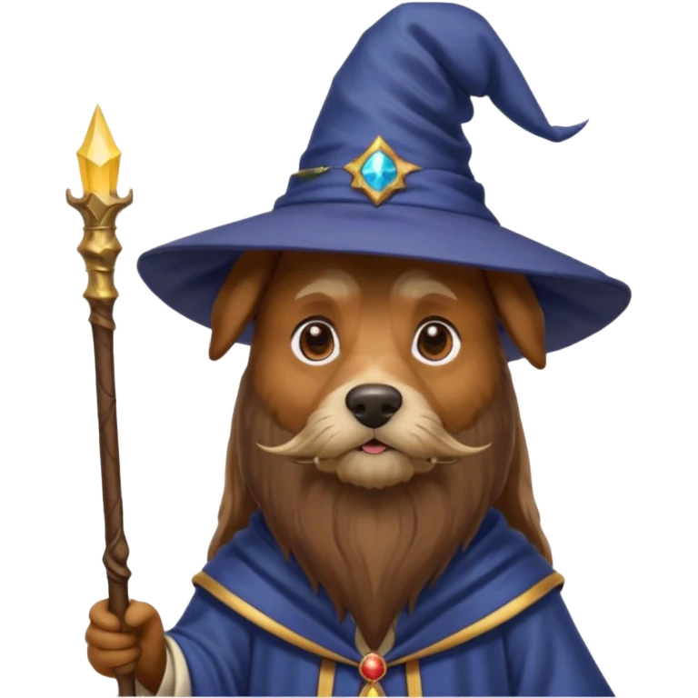 Dog wizard emoji