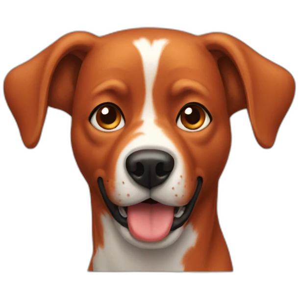 Red dog emoji