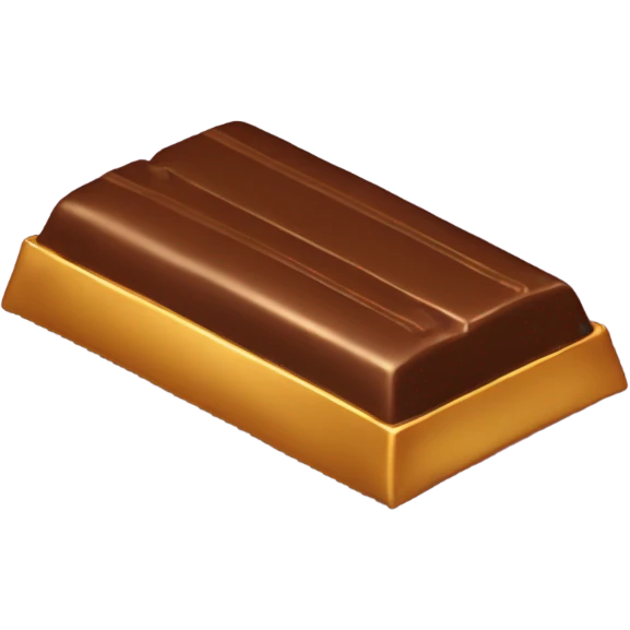 golden chocolate bar emoji