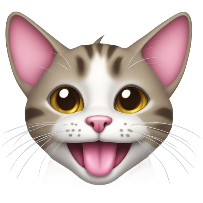 Tongue cat emoji