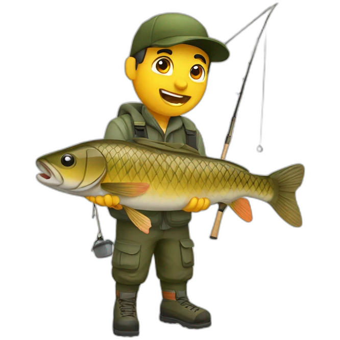 carp fisherman emoji