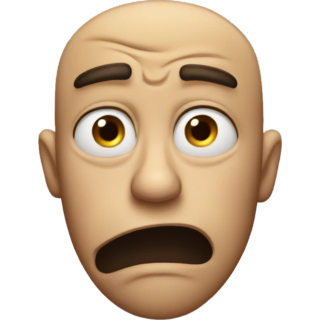 Disgusted  emoji