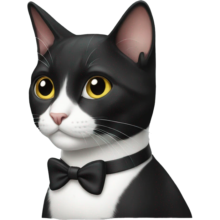 Tuxedo cat emoji