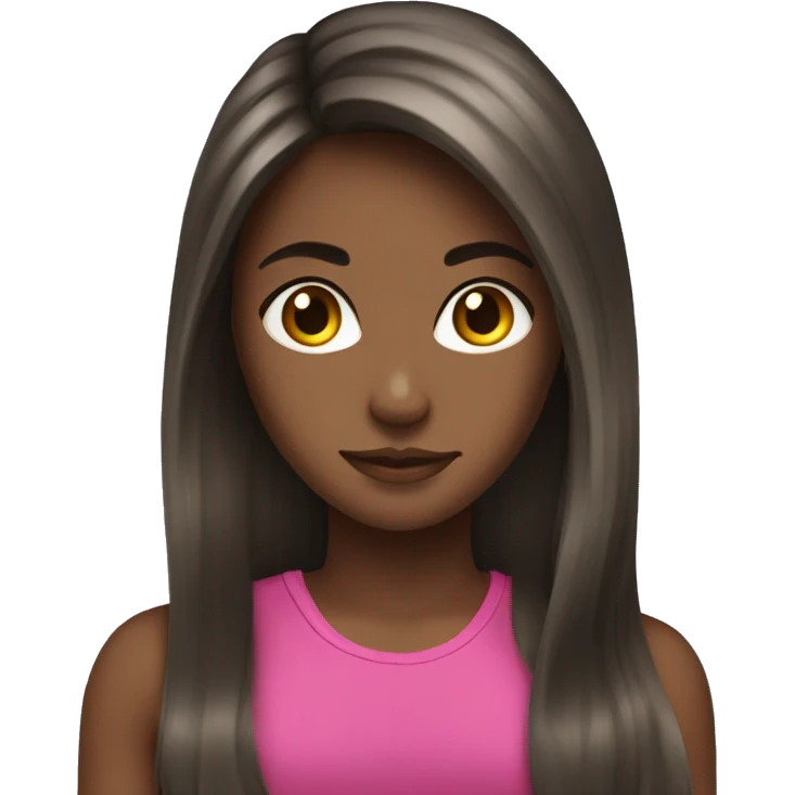 Long hair brunette girl in gym  emoji