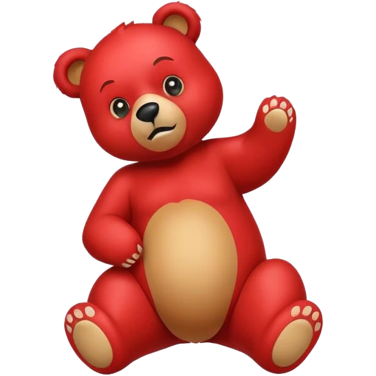 Red bear emoji