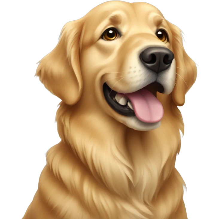 old golden retriever  emoji