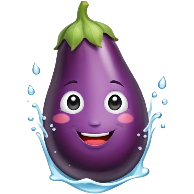 aubergine water emoji