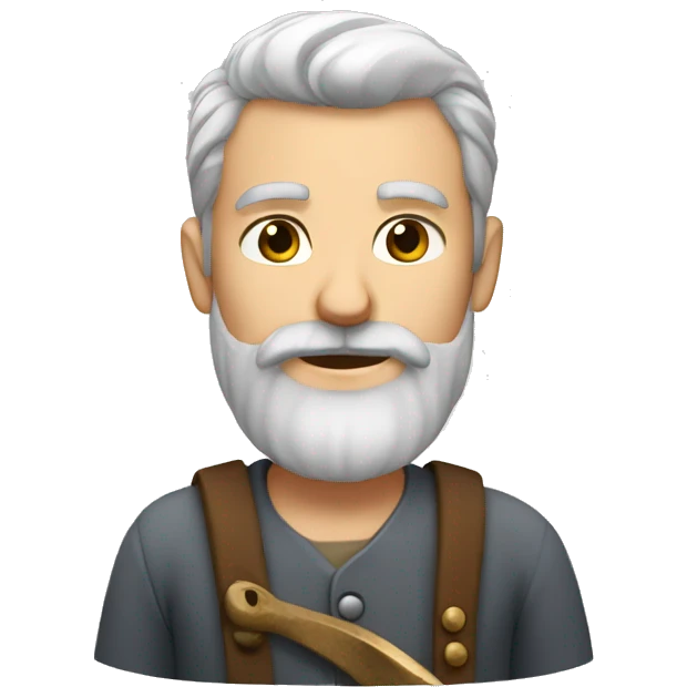 british white blacksmith with beard emoji
