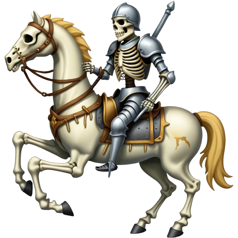 skeleton knight on a death horse emoji