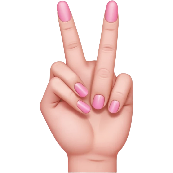 Pink hand holding up middle finger  emoji
