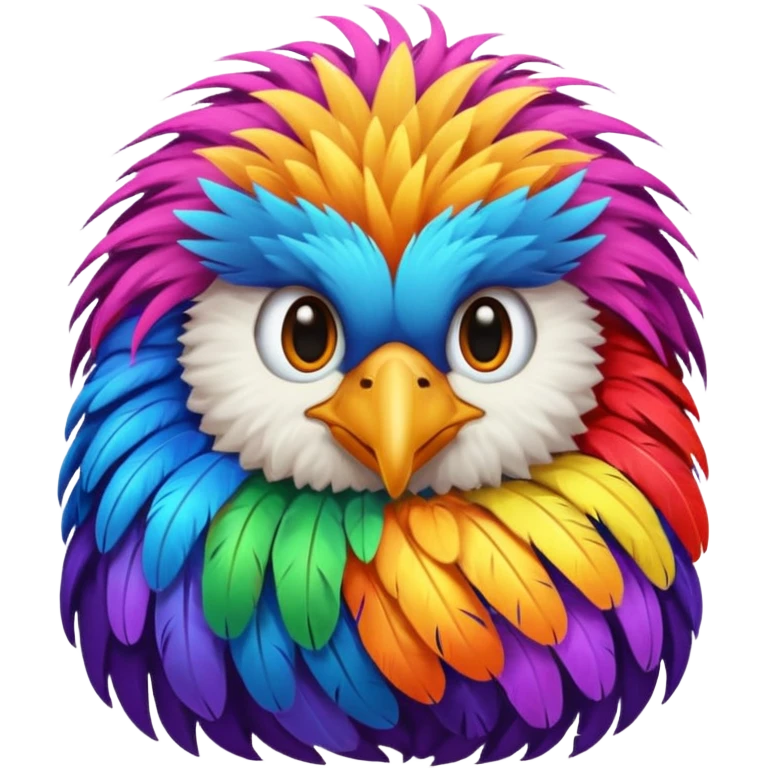 long haired bird emoji
