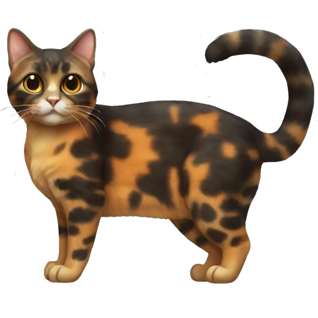 Tortoiseshell Cat Breed Full Body emoji